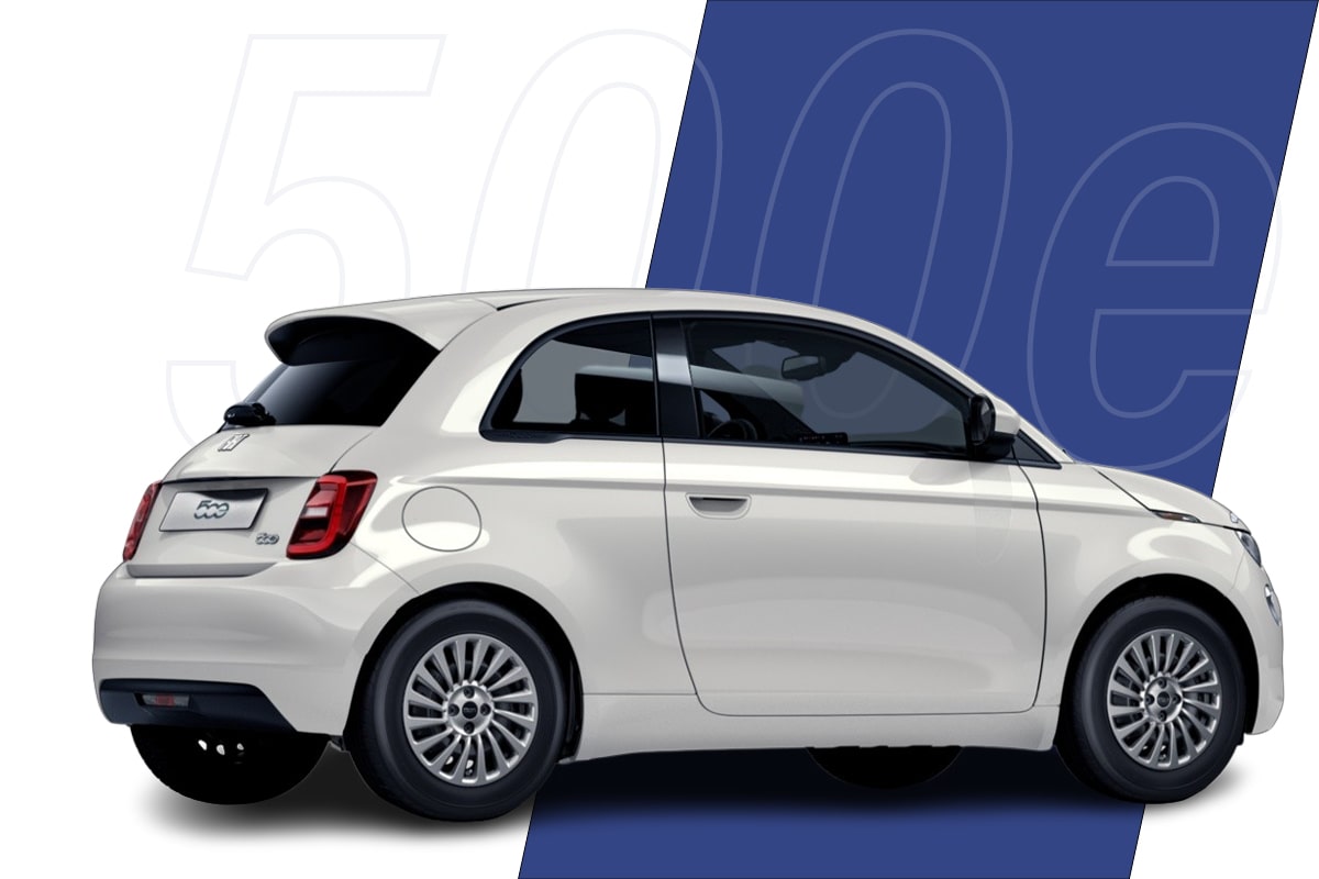 Fiat 500e Rückansicht